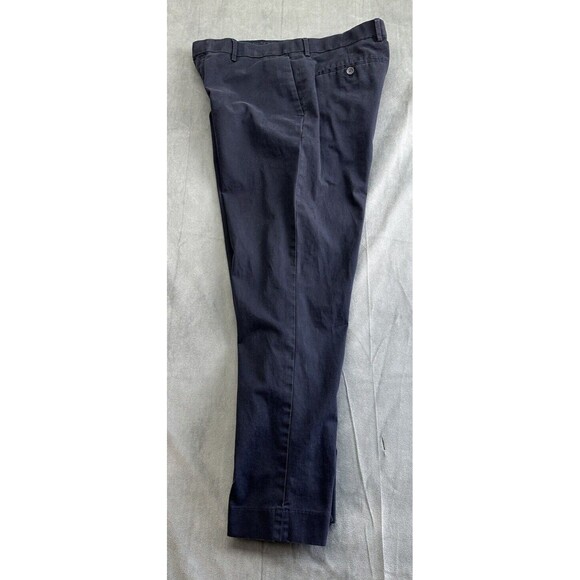 Banana Republic Chino Pants Men's 35x32 Straight Blue Flat Slacks RUNS SMALL - Picture 7 of 14